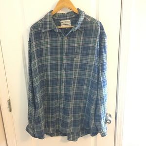 Columbia Plaid Long Sleeved Shirt. Sz X-Large